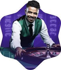 Dasbor studio dealer multi-kamera dengan opsi meja blackjack dan roulette